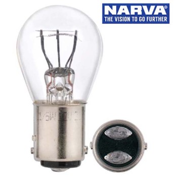 Narva 17380 - 12V 21/5W BAY15D Incandescent Globes (Box of 10)